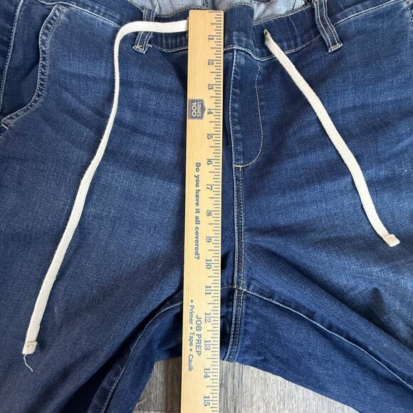 Torrid Feel The Fit 2R Distressed Jogger Jeans Blue Elastic Waist Denim Pants - Picture 6 of 7